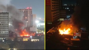 Incendio afectó a viviendas de un cité en Cerrillos: Compañías de Bomberos trabajaron en la emergencia