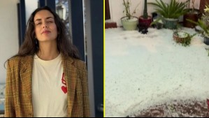 Simone Mardones, ex CQC, mostró cómo quedó su casa tras intensas precipitaciones y granizada en Santiago: 'Es impresionante'