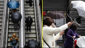 Meteorología emite alarma por lluvias y viento en zonas de siete regiones del país.