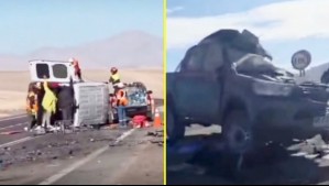 Accidente camino a Minera Escondida