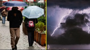 Emiten alerta por tormentas eléctricas en RM, O'Higgins y Maule: Se registrarían fuertes lluvias en corto período de tiempo