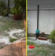 Registros audiovisuales enviados por vecinos de Maipú y San Bernardo a Meganoticias Alerta muestran las condiciones meteorológicas que se registran con lluvias y granizos.