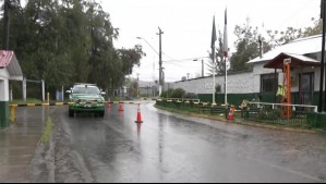 Lluvia se registra en el Cajón del Maipo