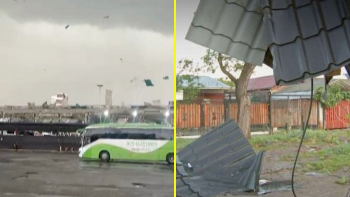 No fue un tornado: Meteorología aclara qué fenómeno provocó vientos y daños en Estación Central