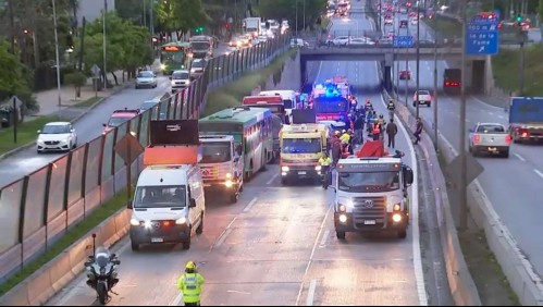 Accidente ruta 5 en Renca