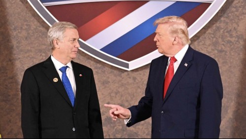 Kast y Trump juntos en la presentación de Escudo de las Américas