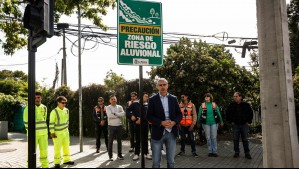 La Reina presenta plan de evacuación ante aluviones con alerta por SMS
