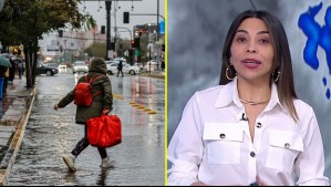 Lluvia en Santiago, Región Metropolitana.