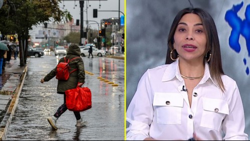 Lluvia en Santiago, Región Metropolitana.