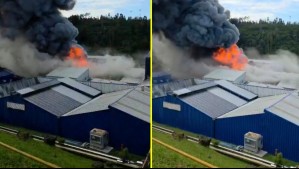 Gran incendio en Puerto Montt