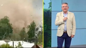 Jaime Leyton por tornado en Requínoa: 'En la parte de abajo se ve cómo se levantan los escombros'