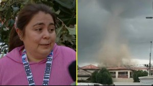 Una vecina de Requínoa entregó su testimonio tras el tornado que azotó a la localidad.