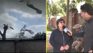 Nuevas imágenes del tornado que afectó a Requínoa: 'Empezó como a estremecerse la tierra'