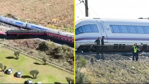Imágenes de los trenes que chocaron en España.