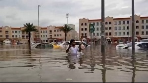 Las impresionantes imágenes de las lluvias torrenciales que provocan caos e inundaciones en Dubái Las impresionantes imágenes de las lluvias torrenciales que provocan caos e inundaciones en Dubái