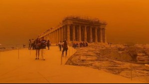 La increíble tormenta de polvo africano del desierto de Sahara en Atenas: Este es el registro en imágenes