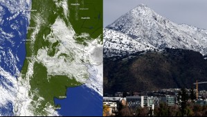 Así es la burbuja de aire frío que traerá lluvias y nieve a Santiago