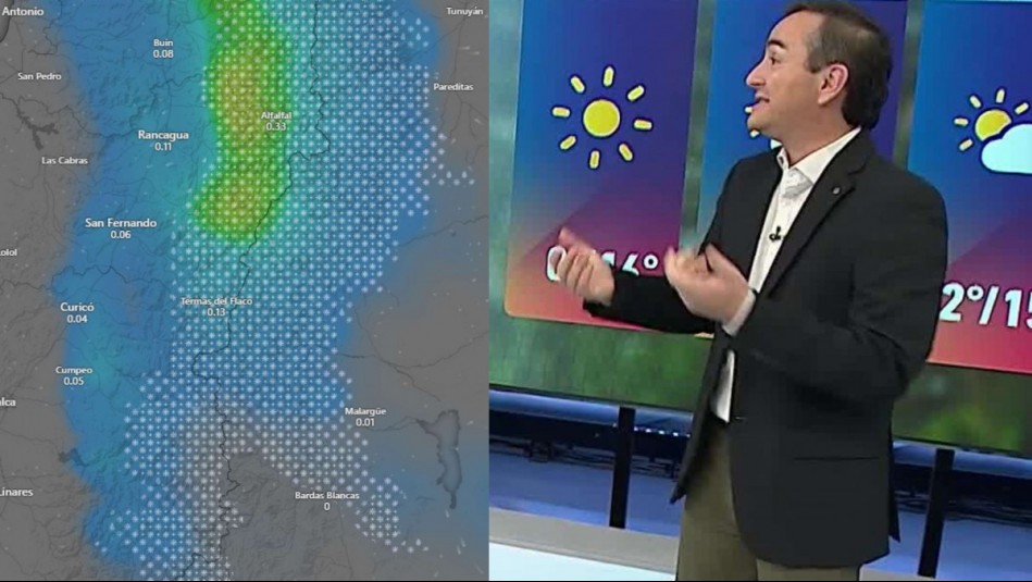Lluvia constante en Rancagua para este miércoles Revisa el pronóstico