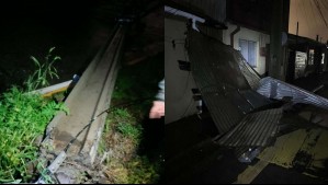 'Fue fuerte el viento, muy fuerte': Así fue el paso de la tromba marina en Penco