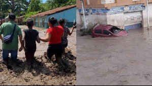 Las impresionantes inundaciones que un coletazo del huracán Beryl dejó en este poblado: Hay fallecidos y desaparecidos