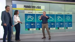 Así estarán las temperaturas en Santiago este viernes: Alejandro Sepúlveda adelanta el pronóstico para los próximos días