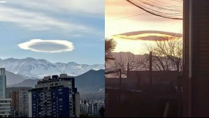 ¿Un platillo volador en el cielo de Santiago? Alejandro Sepúlveda explica de qué se trata la 'nube ovni'