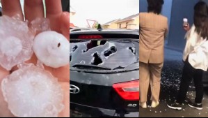 La impresionante tormenta de granizo que destruyó los automóviles estacionados en la calle