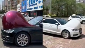 El curioso caso de los 'autos embarazados': Altas temperaturas deformaron vehículos en China