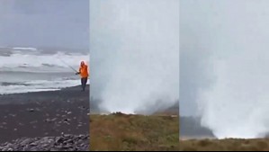 Video de la impresionante tromba marina captada en Constitución