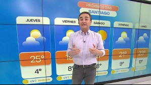 'Las mínimas son más simpáticas': Pronóstico de Alejandro Sepúlveda para el fin de semana en Santiago