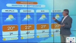 Pronóstico del tiempo para este martes 17 de septiembre
