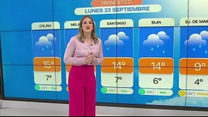 Pronóstico del tiempo para este lunes 23 de septiembre