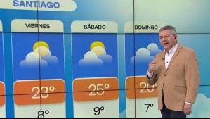 'Rico y agradable': Jaime Leyton pronostica un jueves primaveral en Santiago