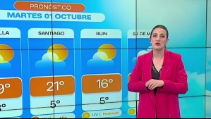 Pronóstico del tiempo para este martes 1 de octubre: Chubascos en este sector de la Región Metropolitana