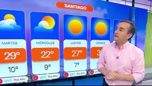 'Sube y baja': Así de cambiante es el pronóstico del tiempo de Santiago para esta semana