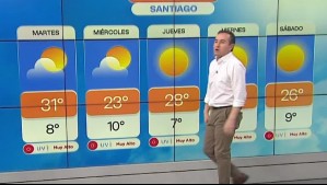 'Bajón' de temperaturas en Santiago este miércoles por ingreso de nuevo sistema frontal