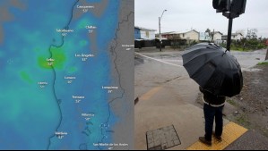 Precipitaciones en 14 regiones este domingo: En todas estas ciudades pronostican chubascos, viento y tormenta eléctrica