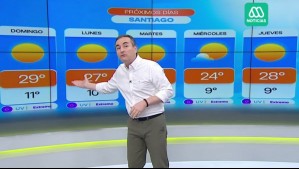 Empieza a bajar la temperatura en Santiago: Este es el pronóstico de Alejandro Sepúlveda para este lunes