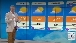 Este día saltará la temperatura sobre los 30°C en Santiago: 'Prepárese porque va a alcanzar un valor muy alto'