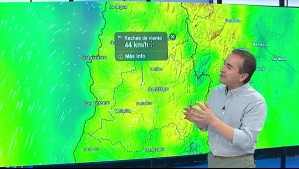 A esta hora soplará viento de hasta 40 km/h en el centro de Santiago este martes