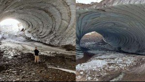 El antes y después de la Cueva del Jimbo en la Patagonia: 'Luego de 10 mil años el calor lo ha derretido'