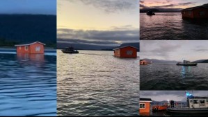 'Se fue con el mar': Una casa es arrastrada por la corriente y 'desaparece' en Aysén