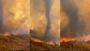 El impactante 'tornado de fuego' grabado en La Araucanía: ¿Por qué se forma este fenómeno?