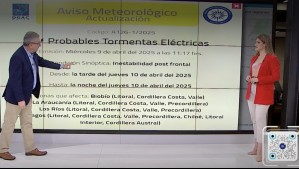 'No utilice paraguas': Estas cuatro regiones estarán bajo tormentas eléctricas este jueves 10 de abril
