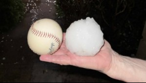 'Es un proyectil mortal': Del tamaño de una pelota de béisbol caen granizos durante una tormenta