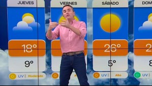 'Se lo doy firmado': Alejandro Sepúlveda pronostica un viernes completamente soleado en Santiago