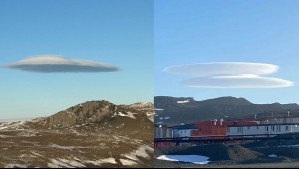 La foto de un 'ovni' en Chile: Este es el fenómeno meteorológico captado en la Antártica