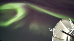 El impresionante video de las auroras australes en la Antártica tras la severa tormenta geomagnética: 'Qué belleza'