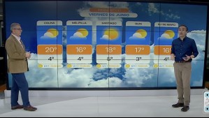 'Hay que estar abrigado al inicio de la jornada': Este es el pronóstico de Jaime Leyton para este viernes 6 de junio 'Hay que estar abrigado al inicio de la jornada': Este es el pronóstico de Jaime Leyton para este viernes 6 de junio