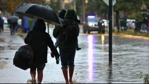 Temporal en Chile arrancará este miércoles: Pronostican lluvia y viento en ciudades de 14 regiones